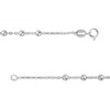 Thumbnail Image 2 of Bead Station Anklet in Sterling Silver - 10"