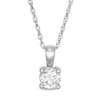 Thumbnail Image 1 of 1/2 CT. Certified Diamond Solitaire Pendant in 14K White Gold (I/I1)
