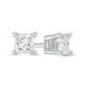 Thumbnail Image 0 of 2 CT. T.W. Certified Princess-Cut Diamond Solitaire Stud Earrings in 14K White Gold (I/I1)
