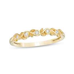 Anniversary Rings Wedding Zales Outlet T W Diamond Vine Anniversary Band In 10k Gold