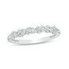 Thumbnail Image 0 of 1/20 CT. T.W. Diamond Vine Anniversary Band in 10K White Gold