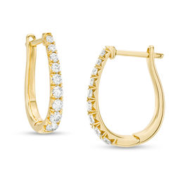 1/2 CT. T.W. Certified Diamond Hoop Earrings in 14K Gold (H/I1)