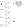 Thumbnail Image 3 of Lab-Created White Sapphire Heart Pendant and Stud Earrings Set in Sterling Silver