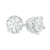 Thumbnail Image 1 of 1 CT. T.W. Diamond Illusion Solitaire Stud Earrings in 10K White Gold