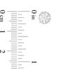 Thumbnail Image 3 of 1 CT. T.W. Diamond Illusion Solitaire Stud Earrings in 10K White Gold