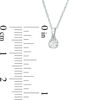 Thumbnail Image 3 of 1/10 CT. Diamond Miracle Solitaire Pendant in Sterling Silver