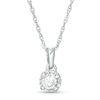 Thumbnail Image 0 of 1/6 CT. Diamond Solitaire Pendant in 10K White Gold