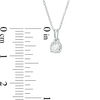 Thumbnail Image 2 of 1/6 CT. Diamond Solitaire Pendant in 10K White Gold