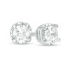 Thumbnail Image 0 of 1/2 CT. T.W. Diamond Solitaire Stud Earrings in 10K White Gold