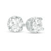 Thumbnail Image 1 of 1/2 CT. T.W. Diamond Solitaire Stud Earrings in 10K White Gold