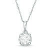 Thumbnail Image 0 of 1/2 CT. Diamond Solitaire Pendant in 10K White Gold