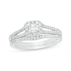 Thumbnail Image 0 of 1/3 CT. T.W. Princess-Cut Diamond Frame Split Shank Bridal Set in 10K White Gold