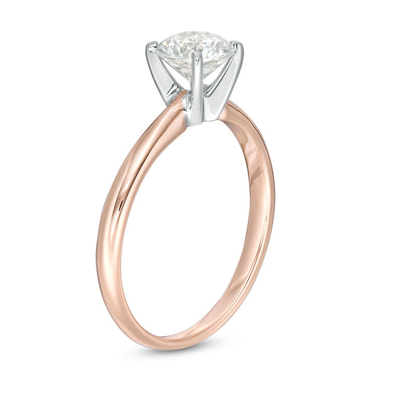 1 CT. Diamond Solitaire Engagement Ring in 10K Rose Gold (K/I3)