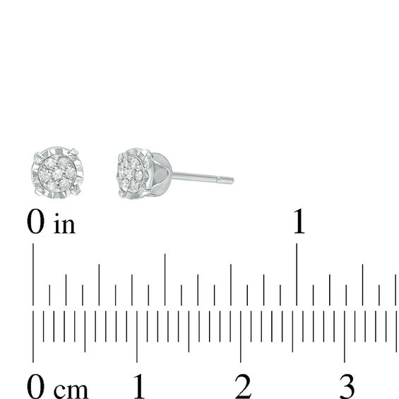 1/10 CT. T.W. Composite Diamond Stud Earrings in Sterling Silver 1/10 CT. T.W. Composite Diamond Stud Earrings in Sterling Silver