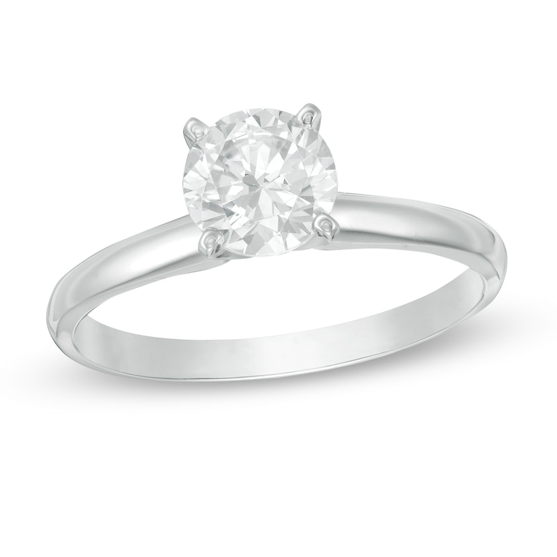 Zales 1 Ct. Diamond Solitaire Engagement Ring in 14K White Gold (J/I3)