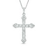 Thumbnail Image 0 of Diamond Accent Cross Pendant in Sterling Silver