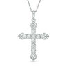Thumbnail Image 1 of Diamond Accent Cross Pendant in Sterling Silver
