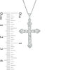 Thumbnail Image 2 of Diamond Accent Cross Pendant in Sterling Silver
