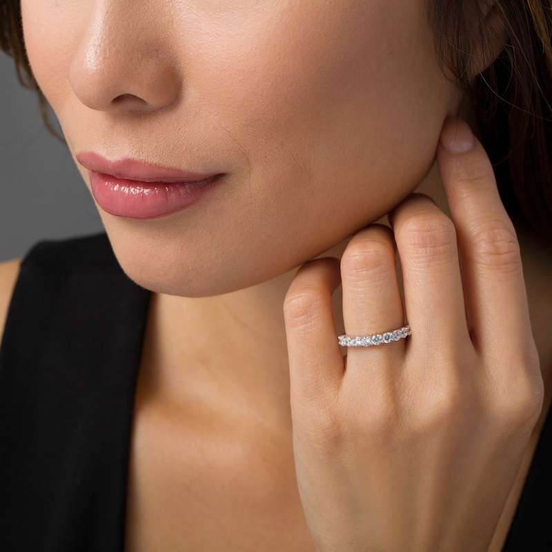 Main Image 2 of 1 CT. T.W. Diamond Wedding Band in 10K White Gold