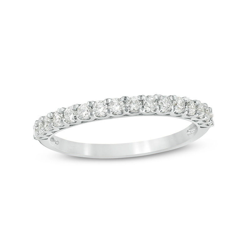 3/8 CT. T.W. Diamond Wedding Band in 10K White Gold