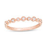Thumbnail Image 1 of 1/10 CT. T.W. Diamond Circles Anniversary Band in 10K Rose Gold