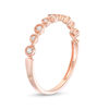 Thumbnail Image 1 of 1/10 CT. T.W. Diamond Circles Anniversary Band in 10K Rose Gold