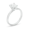 Thumbnail Image 1 of 1-1/2 CT. T.W. Certified Oval Diamond Solitaire Engagement Ring in 14K White Gold (I/I2)