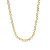 Thumbnail Image 1 of 2 CT. T.W. Diamond Two-Stone "S" Curve Tennis Necklace in Sterling Silver with Yellow Rhodium - 17"