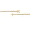 Thumbnail Image 3 of 2 CT. T.W. Diamond Two-Stone "S" Curve Tennis Necklace in Sterling Silver with Yellow Rhodium - 17"
