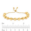 Thumbnail Image 1 of Made in Italy Diamond-Cut Bead Bolo Bracelet in Sterling Silver with 18K Gold Plate - 9.0"