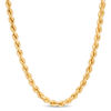 Thumbnail Image 0 of Made in Italy 090 Gauge Rope Chain Necklace in Sterling Silver with 18K Gold Plate - 24"