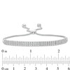 Thumbnail Image 1 of 1 CT. T.W. Diamond Three Row Bolo Bracelet in 10K White Gold - 9.5"