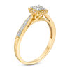 Thumbnail Image 1 of 1/5 CT. T.W. Quad Diamond Frame Promise Ring in 10K Gold