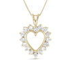 Thumbnail Image 0 of 1-1/2 CT. T.W. Diamond Heart Pendant in 14K Gold (I/I1)