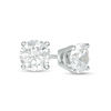 Thumbnail Image 1 of 4 CT. T.W. Diamond Solitaire Stud Earrings in 14K White Gold