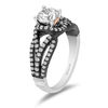 Thumbnail Image 2 of Enchanted Disney Villains Ursula 1-1/4 CT. T.W. Diamond Frame Engagement Ring in 14K Two-Tone Gold with Black Rhodium