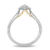 Thumbnail Image 2 of Enchanted Disney Jasmine 3/4 CT. T.W. Marquise Diamond Double Frame Engagement Ring in 14K Two-Tone Gold