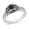 Thumbnail Image 0 of Enchanted Disney Villains Evil Queen 1-1/2 CT. T.W. Black and White Diamond Engagement Ring in 14K White Gold