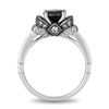 Thumbnail Image 2 of Enchanted Disney Villains Evil Queen 1-1/2 CT. T.W. Black and White Diamond Engagement Ring in 14K White Gold