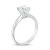 Thumbnail Image 1 of 1 CT. Certified Oval Diamond Solitaire Engagement Ring in 14K White Gold (I/I2)