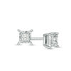 Thumbnail Image 0 of 1/10 CT. T.W. Princess-Cut Diamond Solitaire Stud Earrings in Sterling Silver