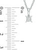 Thumbnail Image 1 of 1/10 CT. Princess-Cut Diamond Solitaire Pendant in Sterling Silver (J/I3)