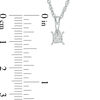 Thumbnail Image 2 of 1/10 CT. Princess-Cut Diamond Solitaire Pendant in Sterling Silver (J/I3)