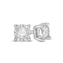 1/4 CT. T.W. Diamond Solitaire Stud Earrings in Sterling Silver