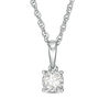 Thumbnail Image 0 of 1/5 CT. Diamond Solitaire Pendant in Sterling Silver