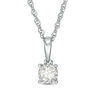 Thumbnail Image 1 of 1/5 CT. Diamond Solitaire Pendant in Sterling Silver