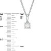 Thumbnail Image 1 of 1/5 CT. Diamond Solitaire Pendant in Sterling Silver