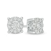 Thumbnail Image 1 of 1/4 CT. T.W. Diamond Frame Stud Earrings in 10K White Gold