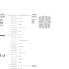 Thumbnail Image 2 of 1/4 CT. T.W. Diamond Frame Stud Earrings in 10K White Gold