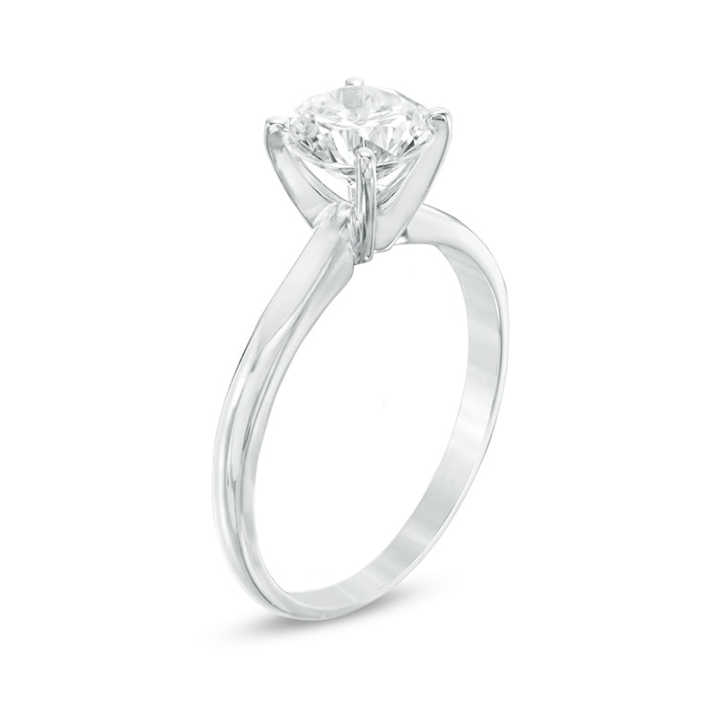 1-1/2 CT. Certified Diamond Solitaire Engagement Ring in 14K White Gold (J/I2)